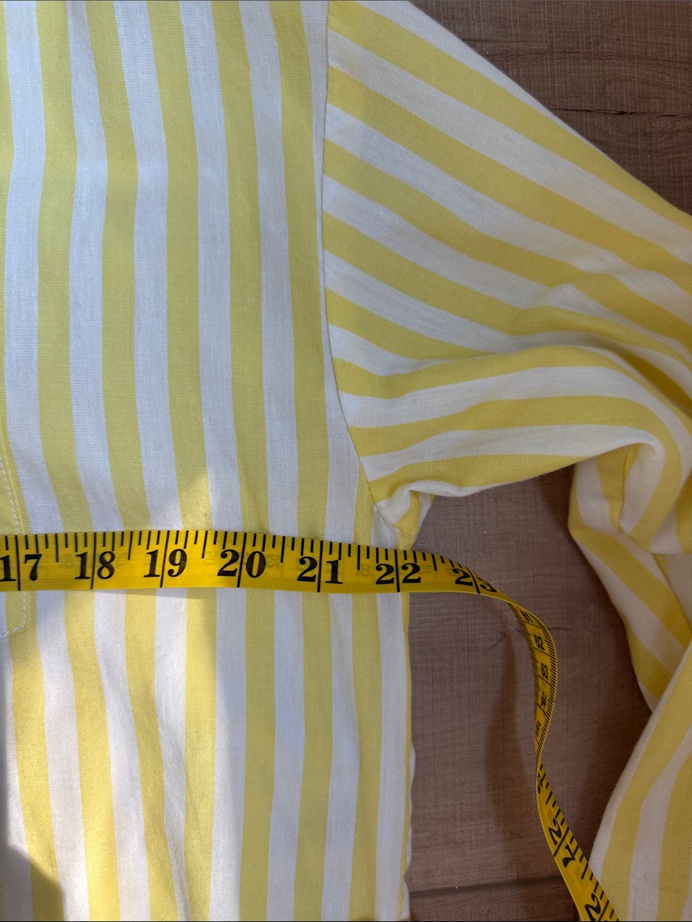 Anthropologie the Bennet Buttondown Shirt by Maeve Yellow Motif XS - Picture 6 of 9